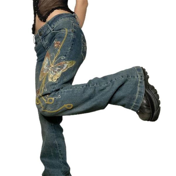 women's jeans baggy trousers fairycore grunge workout cargo pants low waist retro vintage oversized loose fit blue y2k butterfly print
women's jeans baggy trousers fairycore grunge workout cargo pants low waist retro vintage oversized loose fit blue y2k butterfly print