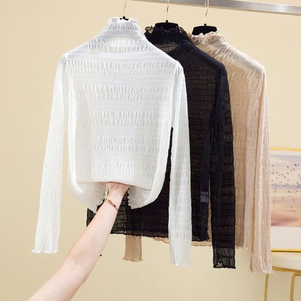 long sleeve cotton turtleneck lace t shirt women t-shirt korean tee femme woman clothes black white women's blouses & shirts
long sleeve cotton turtleneck lace t shirt women t-shirt korean tee femme woman clothes black white women's blouses & shirts