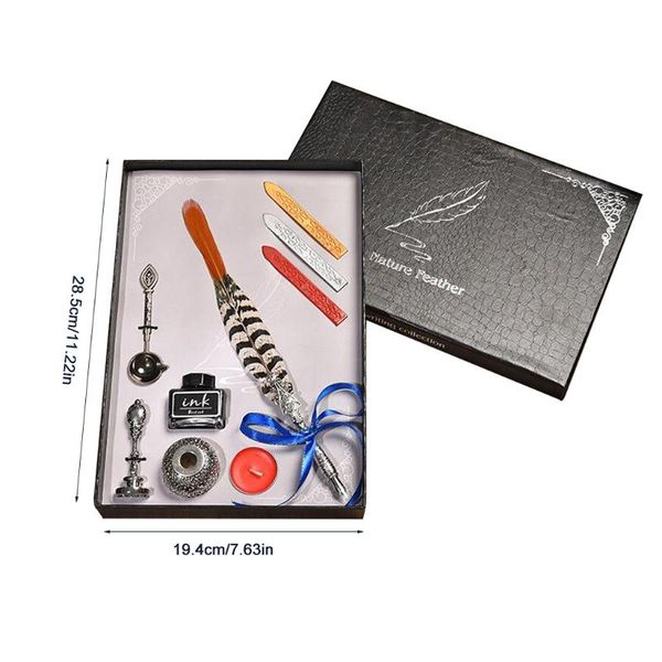 fountain pens d5qc retro peacock feather pen quill set calligraphy writing wax seal stamp kits
fountain pens d5qc retro peacock feather pen quill set calligraphy writing wax seal stamp kits