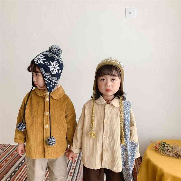 autumn boys and girls solid color soft corduroy jackets children casual turn-down collar coats 210708, Blue;gray
autumn boys and girls solid color soft corduroy jackets children casual turn-down collar coats 210708, Blue;gray