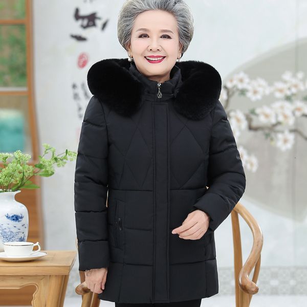 mid-aged winter jacket elderly cotton parka mother grandmother clothes women's clothing thick coat 7il2, Black
mid-aged winter jacket elderly cotton parka mother grandmother clothes women's clothing thick coat 7il2, Black