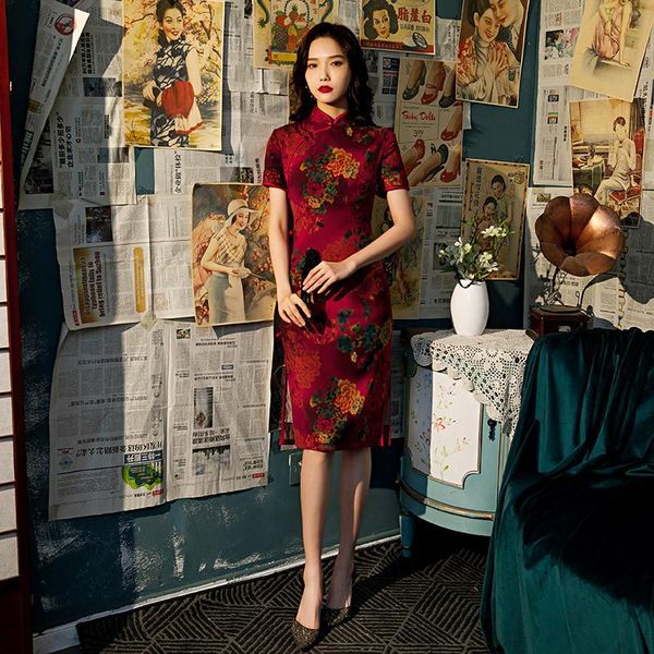 ethnic clothing female oriental qipao retro slim evening party gown traditional chinese style floral print cheongsam s l xl xxl 3xl 4xl, Red
ethnic clothing female oriental qipao retro slim evening party gown traditional chinese style floral print cheongsam s l xl xxl 3xl 4xl, Red