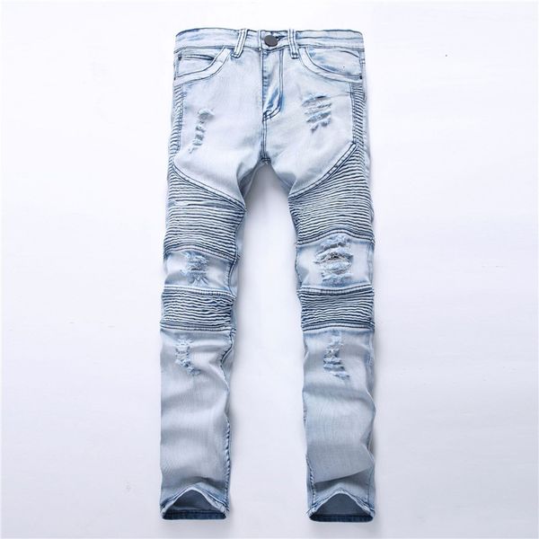 2021 new men biker ripped denim slim fit motorcycle pant classic hip hop ny casual winter stretch jeans d2iz 08l1, Blue
2021 new men biker ripped denim slim fit motorcycle pant classic hip hop ny casual winter stretch jeans d2iz 08l1, Blue