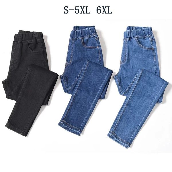 women's jeans elastic high waist skinny plus size s- 6xl fashion women black blue pocket mom stretch denim pants
women's jeans elastic high waist skinny plus size s- 6xl fashion women black blue pocket mom stretch denim pants