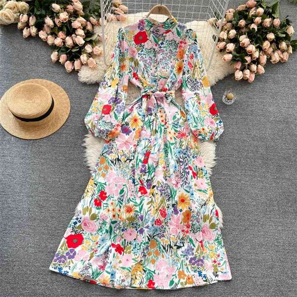 women fashion round neck long sleeve elegant print slim a-line dress korean vintage clothes vestidos de mujer s266 210527, Black;gray
women fashion round neck long sleeve elegant print slim a-line dress korean vintage clothes vestidos de mujer s266 210527, Black;gray