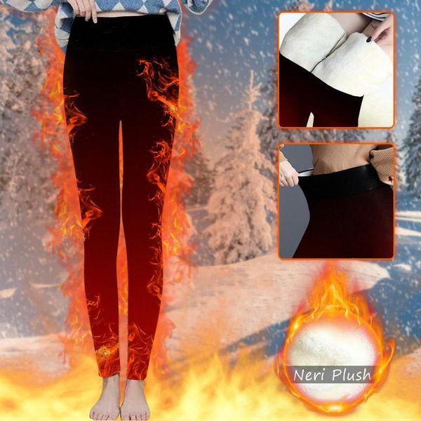women's leggings thermal velvet thicken winter warm women slim high waist thick pants, Black
women's leggings thermal velvet thicken winter warm women slim high waist thick pants, Black