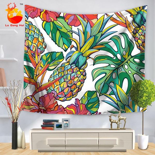 tapestries modern simple creative brocade tropical plant painting pineapple printing wall hanging decorative cloth beach towel
tapestries modern simple creative brocade tropical plant painting pineapple printing wall hanging decorative cloth beach towel