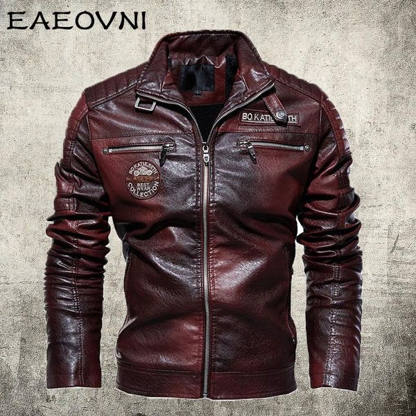 men's jackets eaeovni mens leather moto biker outwear coats men flece lined windbreaker male autumn winter warm pu, Black;brown
men's jackets eaeovni mens leather moto biker outwear coats men flece lined windbreaker male autumn winter warm pu, Black;brown