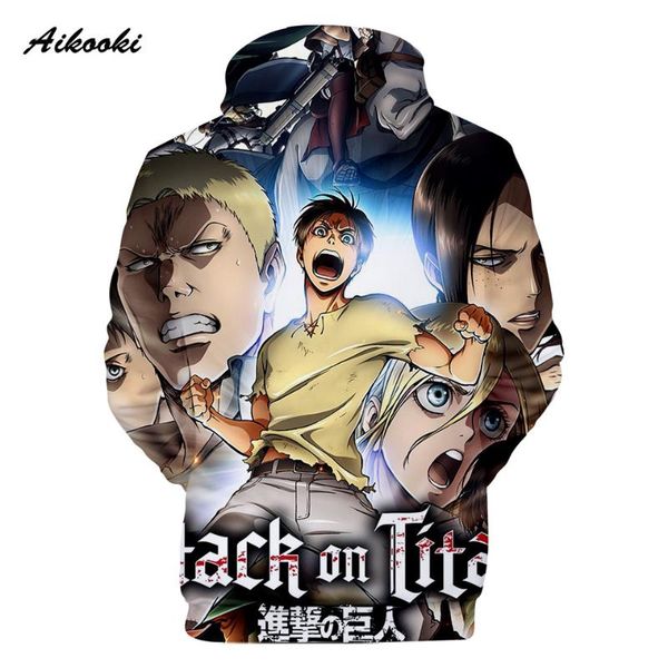 men's hoodies & sweatshirts kpop attack on titan 3d print hoodie autumn winter fashion cool style streetwear clothing loose casual, Black
men's hoodies & sweatshirts kpop attack on titan 3d print hoodie autumn winter fashion cool style streetwear clothing loose casual, Black