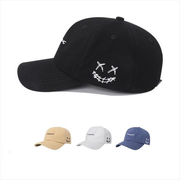 baseball cap mens and womens fashion ins smiley face embroidery hat outdoor sports outing leisure spot, Blue;gray
baseball cap mens and womens fashion ins smiley face embroidery hat outdoor sports outing leisure spot, Blue;gray