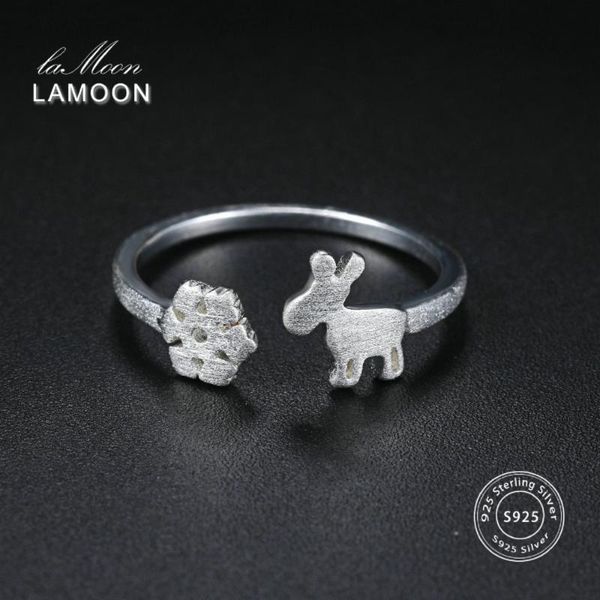 cluster rings lamoon fawn & snowflake 925 sterling silver adjustable fine jewelry for women girls christmas gift anti allergy lmry062, Golden;silver
cluster rings lamoon fawn & snowflake 925 sterling silver adjustable fine jewelry for women girls christmas gift anti allergy lmry062, Golden;silver
