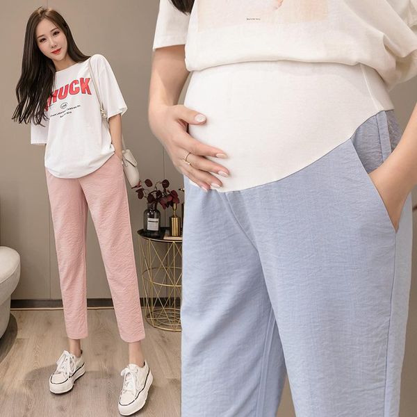 maternity bottoms summer cotton linen pants leisure loose pregnant women clothes high elastic waist pregnancy trousers black pink blue, White
maternity bottoms summer cotton linen pants leisure loose pregnant women clothes high elastic waist pregnancy trousers black pink blue, White