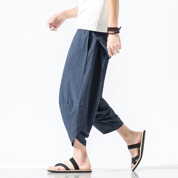 men's pants men wide crotch harem cotton linen loose large cropped trousers wide-legged bloomers 2021 korean style baggy, Black
men's pants men wide crotch harem cotton linen loose large cropped trousers wide-legged bloomers 2021 korean style baggy, Black