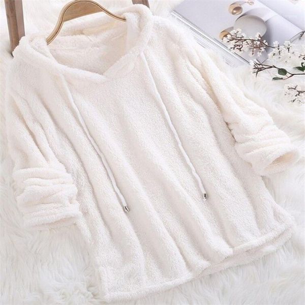 women's sleepwear 2021 winter hooded sleep women warm plush drawstring fleece pullover pajama loose hoodies sweatshirts 1, Black;red
women's sleepwear 2021 winter hooded sleep women warm plush drawstring fleece pullover pajama loose hoodies sweatshirts 1, Black;red