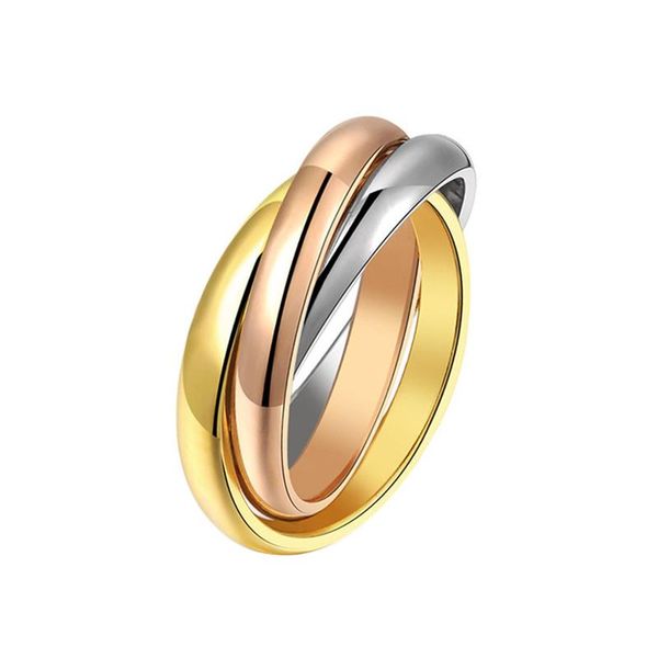 cluster rings classic 3 cross circle tricolor ring stainless steel rose gold for men women fashion jewelry, Golden;silver
cluster rings classic 3 cross circle tricolor ring stainless steel rose gold for men women fashion jewelry, Golden;silver