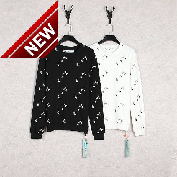 new off palm letter full print round neck pullover in autumn and winter of 2021, Black
new off palm letter full print round neck pullover in autumn and winter of 2021, Black