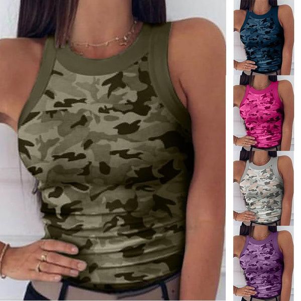 2021 summer women print fashion women casual army camo camouflage tank sleeveless o-neck slim vest t-shirts plus size s-3xl, White
2021 summer women print fashion women casual army camo camouflage tank sleeveless o-neck slim vest t-shirts plus size s-3xl, White