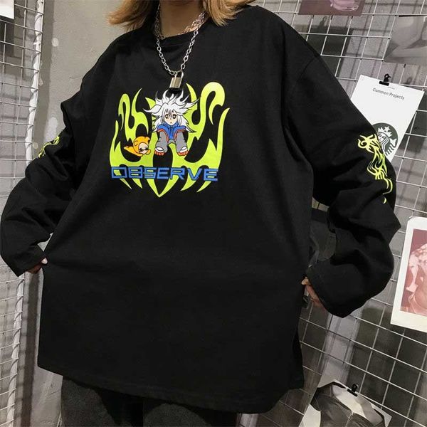 women's hoodies & sweatshirts harajuku female t-shirt impression of cartoons comics loose sleeve long shirt streetwear orversize yndo, Black
women's hoodies & sweatshirts harajuku female t-shirt impression of cartoons comics loose sleeve long shirt streetwear orversize yndo, Black