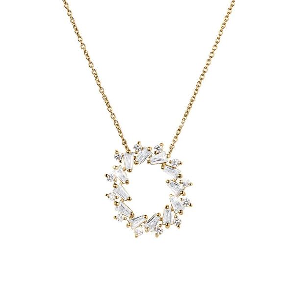 pendant necklaces huitan luxury fashion female necklace with cubic zirconia stone simple stylish women's for party jewelry 2021, Silver
pendant necklaces huitan luxury fashion female necklace with cubic zirconia stone simple stylish women's for party jewelry 2021, Silver