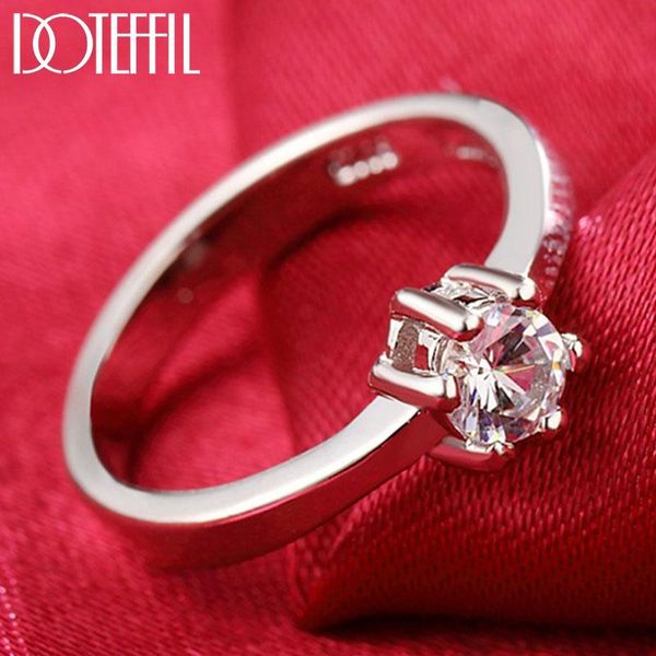 cluster rings doteffil 925 sterling silver/gold zircon six classic ring for women fashion wedding party gift charm jewelry, Golden;silver
cluster rings doteffil 925 sterling silver/gold zircon six classic ring for women fashion wedding party gift charm jewelry, Golden;silver