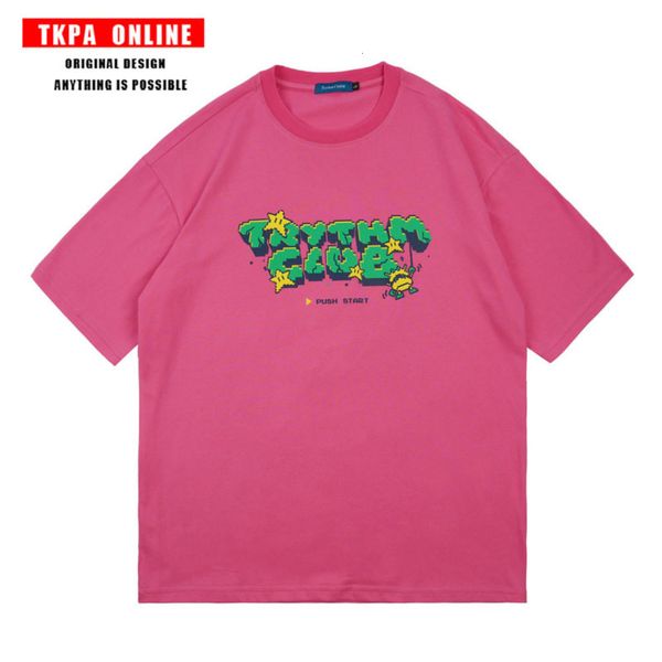 tkpa guochao street trend short sleeve t-shirt lovers oversized fried street hip hop half sleeve men and women, White;black
tkpa guochao street trend short sleeve t-shirt lovers oversized fried street hip hop half sleeve men and women, White;black