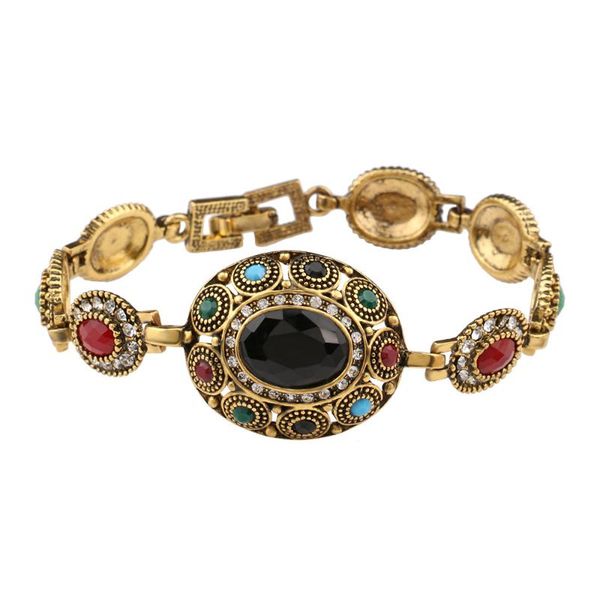 link, chain vintage bohemian style personality ladies fashion bracelet round female accessories decorated christmas gifts, Black
link, chain vintage bohemian style personality ladies fashion bracelet round female accessories decorated christmas gifts, Black