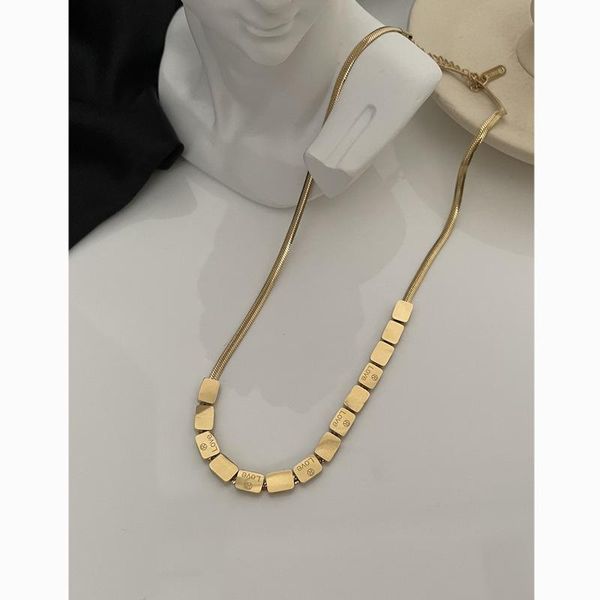 chains advanced contracted necklace female temperament ins cold wind dice golden snake chain, Silver
chains advanced contracted necklace female temperament ins cold wind dice golden snake chain, Silver