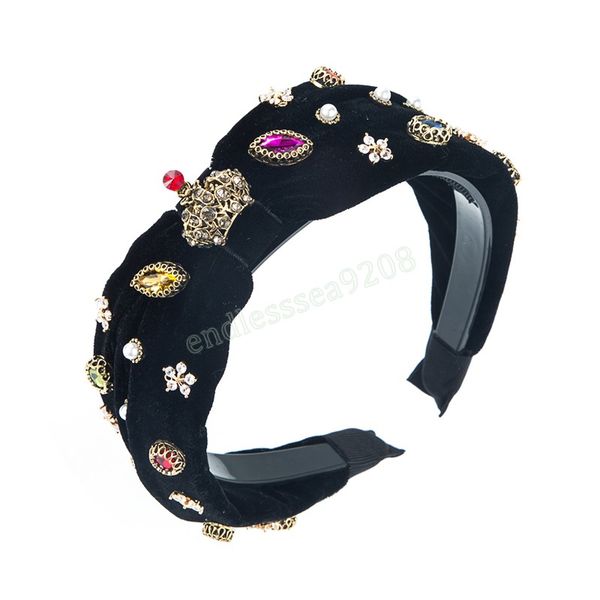trendy baroque crystal bowknot headband vintage sparkly rhinestone flower velvet hairband girl party hair accessories, Silver
trendy baroque crystal bowknot headband vintage sparkly rhinestone flower velvet hairband girl party hair accessories, Silver