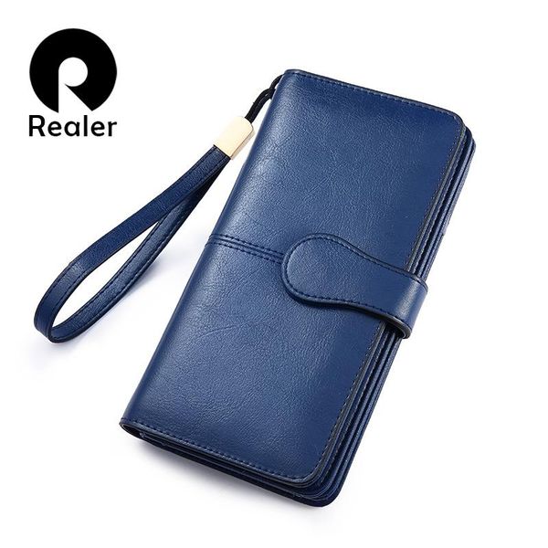 wallets realer women wallet split leather long with phone/coin/card pocket zippers for ladies purses short strap female, Red;black
wallets realer women wallet split leather long with phone/coin/card pocket zippers for ladies purses short strap female, Red;black