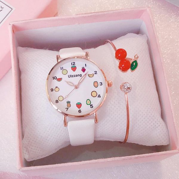wristwatches simple fruit dial watch for girls leather quarz women wristwatch ladies leisure clock student cute watches female trend, Slivery;brown
wristwatches simple fruit dial watch for girls leather quarz women wristwatch ladies leisure clock student cute watches female trend, Slivery;brown
