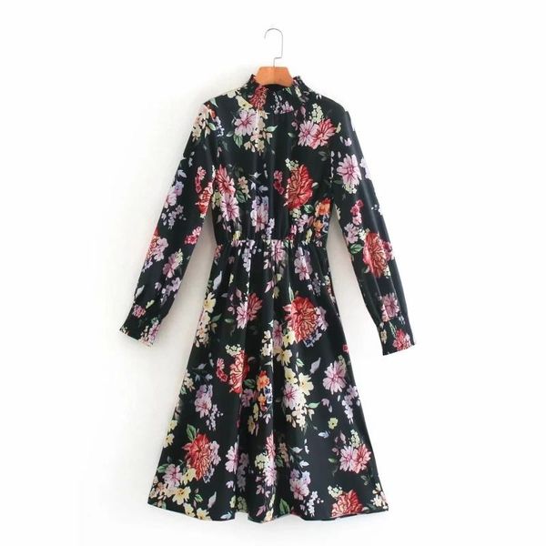 casual dresses women colorful flower printing elastic high collar midi dress female long sleeve clothes lady loose vestido d6860, Black;gray
casual dresses women colorful flower printing elastic high collar midi dress female long sleeve clothes lady loose vestido d6860, Black;gray