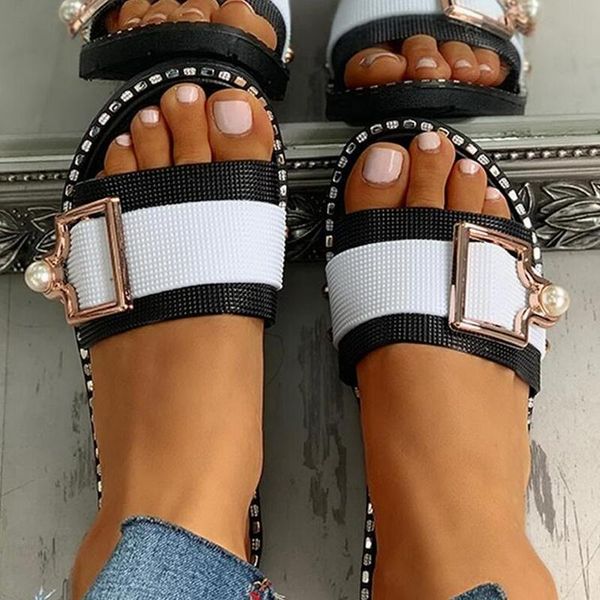 slippers metal buckle sandals women fashion decoration belt flat outdoor female casual shoes woman zapatos de mujer, Black
slippers metal buckle sandals women fashion decoration belt flat outdoor female casual shoes woman zapatos de mujer, Black