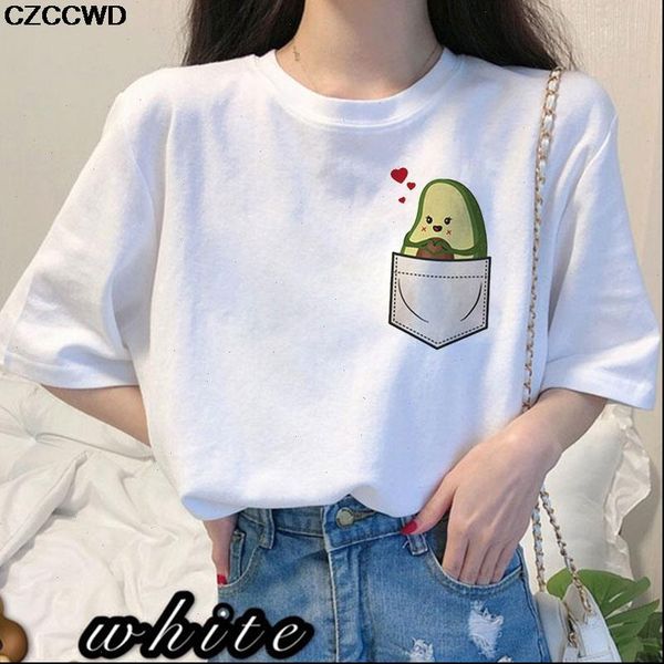summer cute cartoon small pattern avocado short sleeve t shirt women casual graphic small fresh female tshirt vogue t shirt, White
summer cute cartoon small pattern avocado short sleeve t shirt women casual graphic small fresh female tshirt vogue t shirt, White