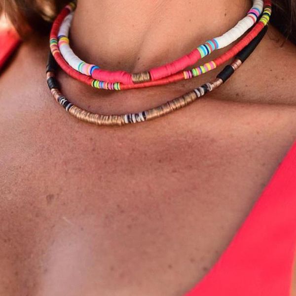 chokers bead bracelet bohemian soft pottery necklace for women nationality short choker beach colorful jewelry, Golden;silver
chokers bead bracelet bohemian soft pottery necklace for women nationality short choker beach colorful jewelry, Golden;silver