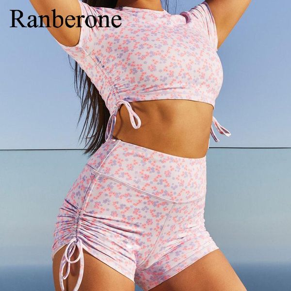 yoga outfits ranberone 2 piece set women's clothing printed pleated sling suit high waist sports fitness gym 2021, White;red
yoga outfits ranberone 2 piece set women's clothing printed pleated sling suit high waist sports fitness gym 2021, White;red