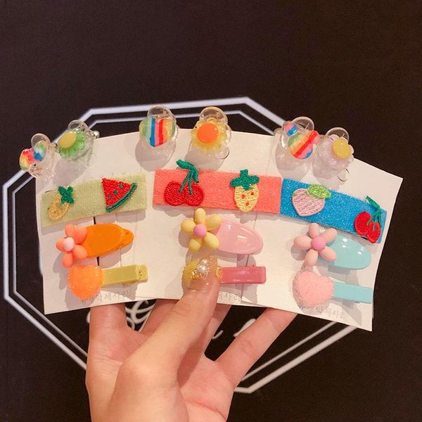 hair accessories 5 pcs/set children cute sweet acrylic fruit flower barrettes hairpins girls lovely ornament clips kids, Slivery;white
hair accessories 5 pcs/set children cute sweet acrylic fruit flower barrettes hairpins girls lovely ornament clips kids, Slivery;white