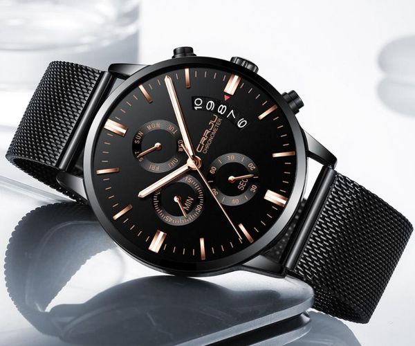 wristwatches crrju men's calander waterproof sport wristwatch with milan strap army chronograph quartz heavy watches fashion male clock, Slivery;brown
wristwatches crrju men's calander waterproof sport wristwatch with milan strap army chronograph quartz heavy watches fashion male clock, Slivery;brown
