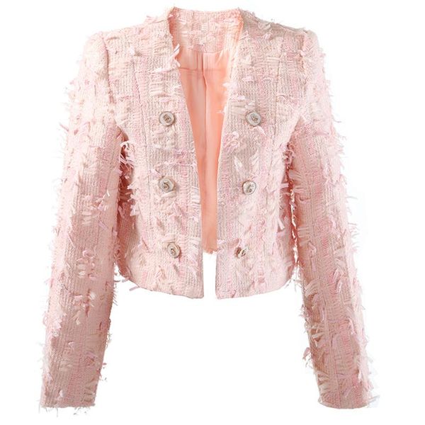 women's suits & blazers pink color tweed women elegant v-collar long sleeve loose fit jacket fashion tide spring autumn 2021 blazer, White;black
women's suits & blazers pink color tweed women elegant v-collar long sleeve loose fit jacket fashion tide spring autumn 2021 blazer, White;black