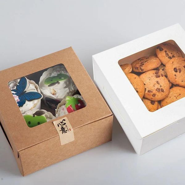 gift wrap 30/50pcs pastry bakery box with window for cookies cupcakes donuts muffin cake container kraft paper food
gift wrap 30/50pcs pastry bakery box with window for cookies cupcakes donuts muffin cake container kraft paper food