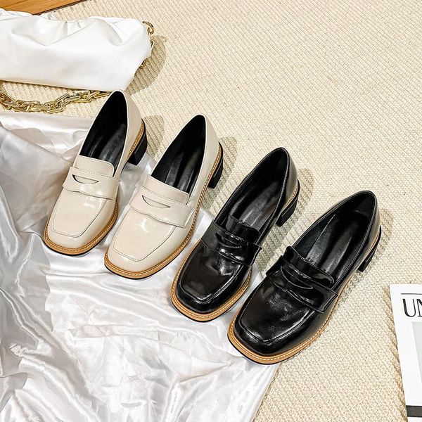 dress shoes 2021 chunky heeled loafers for women's spring retro small leather and autumn leisure british style, Black
dress shoes 2021 chunky heeled loafers for women's spring retro small leather and autumn leisure british style, Black