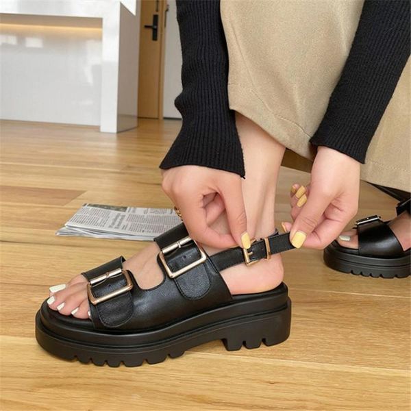 dress shoes pxelena retro buckle genuine leather women chunky high heels platform punk rock gothic street sandals 2021 summer comfort, Black
dress shoes pxelena retro buckle genuine leather women chunky high heels platform punk rock gothic street sandals 2021 summer comfort, Black
