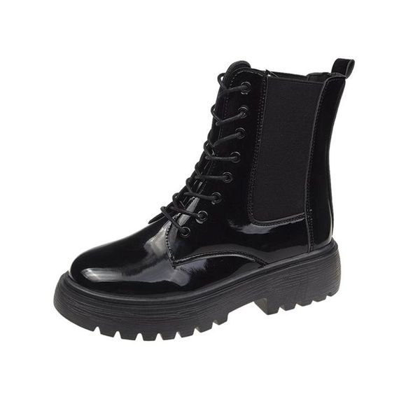 boots women ankle shoes autumn woman patent leather lace up ladies female pu non slip winter footwear drop short, Black
boots women ankle shoes autumn woman patent leather lace up ladies female pu non slip winter footwear drop short, Black