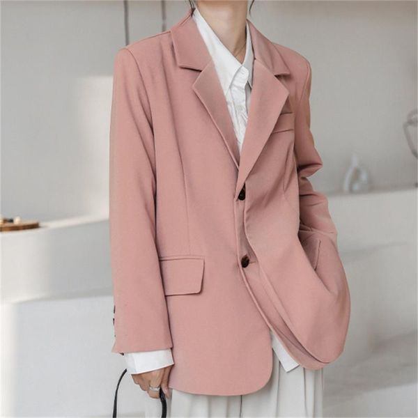women's suits & blazers hzirip pink solid loose autumn 2021 elegance plus size minimalist s-xl thin femme streetwear all match, White;black
women's suits & blazers hzirip pink solid loose autumn 2021 elegance plus size minimalist s-xl thin femme streetwear all match, White;black