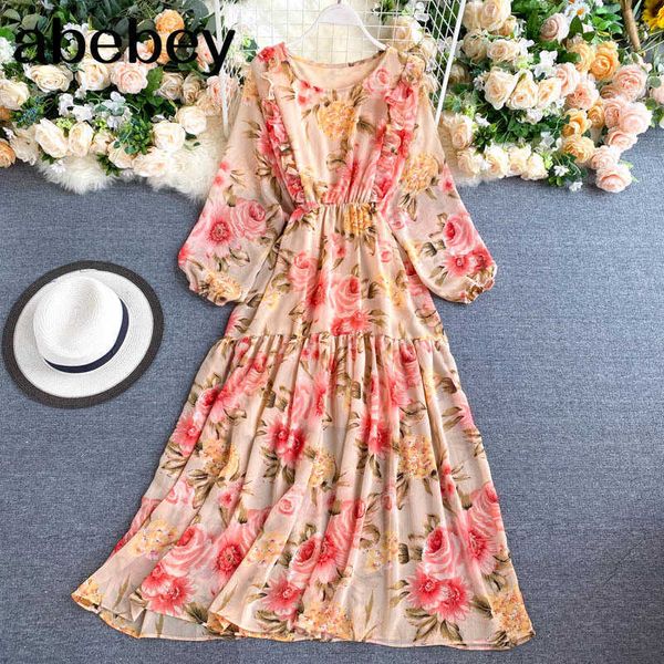 bohemian summer women chiffon long dress long sleeve high waist floral print beach maxi dresses robe mujer 210715, Black;gray
bohemian summer women chiffon long dress long sleeve high waist floral print beach maxi dresses robe mujer 210715, Black;gray