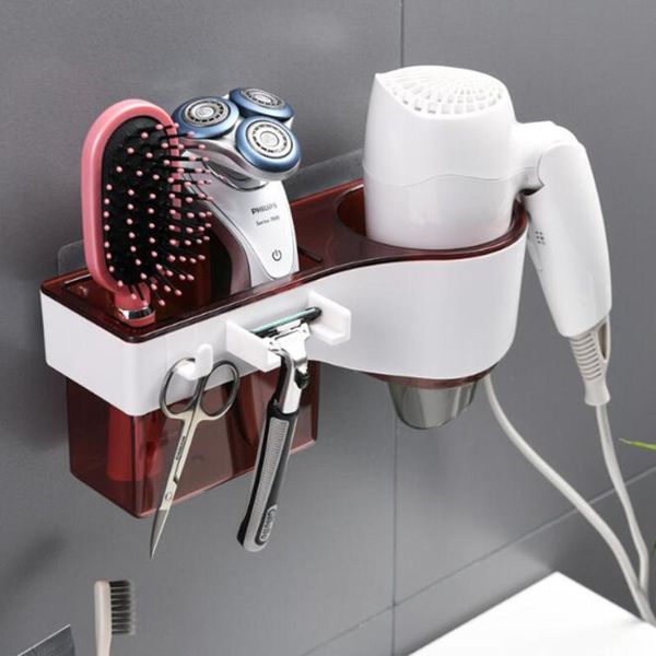 bathroom storage & organization hair dryer rack comb holder organizer self-adhesive wall mounted stand for shampoo straightener 
bathroom storage & organization hair dryer rack comb holder organizer self-adhesive wall mounted stand for shampoo straightener