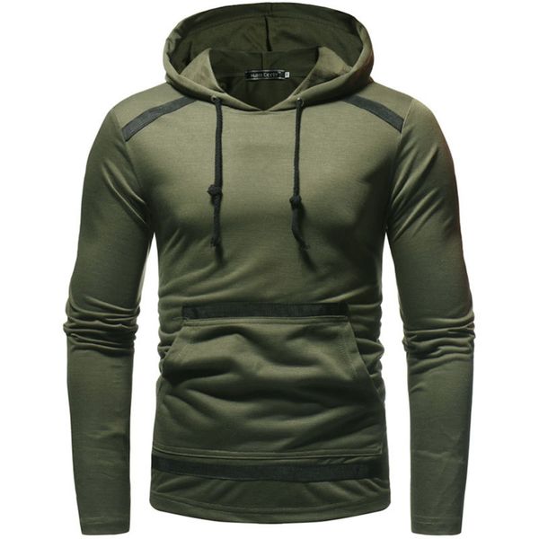 2020 autumn new style contrast color long sleeve men's lace up hoodie personalized stitching european size sweater, Black
2020 autumn new style contrast color long sleeve men's lace up hoodie personalized stitching european size sweater, Black