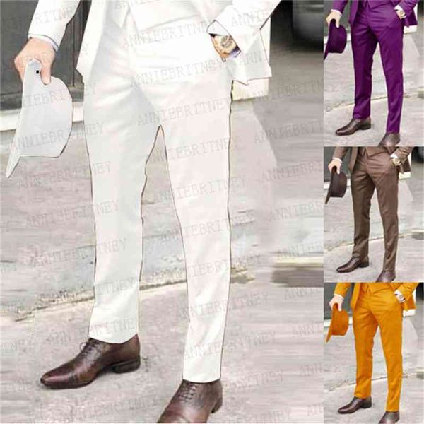 men's pants 2021 brown suit summer fashion oversize white business casual trousers custom made slim fit plus size lv62, Black
men's pants 2021 brown suit summer fashion oversize white business casual trousers custom made slim fit plus size lv62, Black
