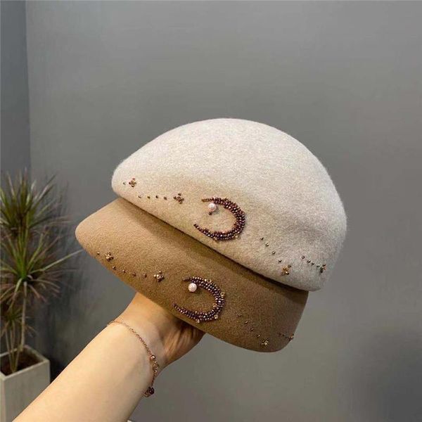 berets 202108-weimin autumn winter wool hand sewing rhinestone stars moon formal lady pumpkin beret hat women leisure painter, Blue;gray
berets 202108-weimin autumn winter wool hand sewing rhinestone stars moon formal lady pumpkin beret hat women leisure painter, Blue;gray