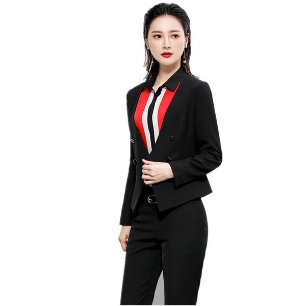 women's two piece pants suit double-breasted two-piece (jacket + pants) business work professional wear custom made, White
women's two piece pants suit double-breasted two-piece (jacket + pants) business work professional wear custom made, White