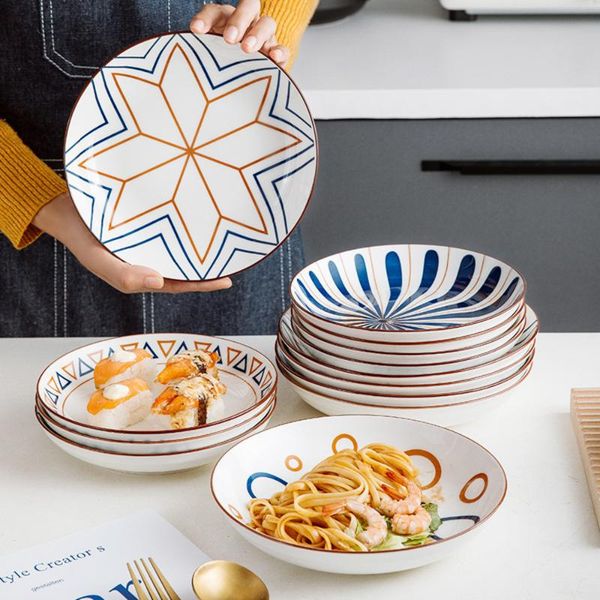 dishes & plates japanese plate creative underglaze color ceramic household dish deep soup snack type meal plat
dishes & plates japanese plate creative underglaze color ceramic household dish deep soup snack type meal plat